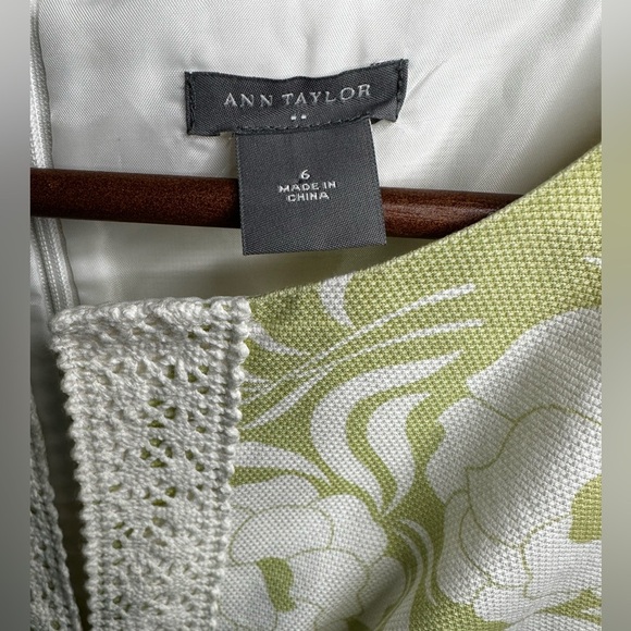 Ann Taylor 100% Cotton Floral Dress - Size 6 - Picture 4 of 4